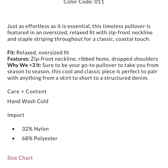 Free People Coastal Stripe zip pullover tunic sweater - Picture 14 of 14